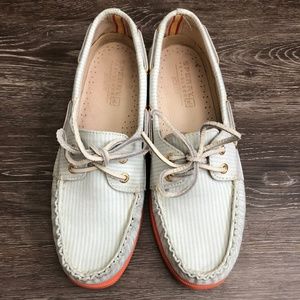 Sperry Top-Sider A/O Minty Green/Striped Size 7